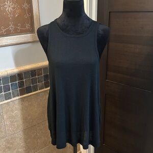 Z Supply Black Waffle Knit Swing Tank
